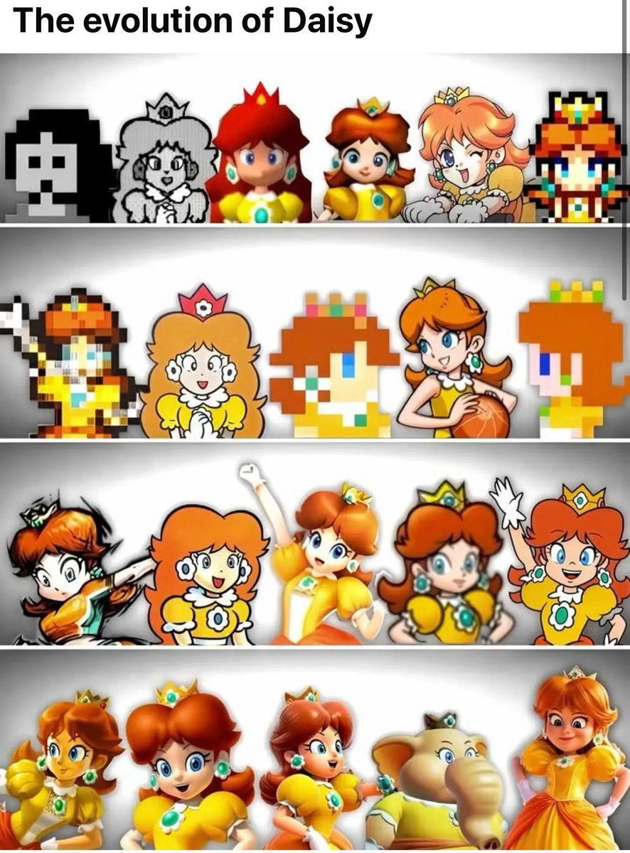 ColonelFalcon's tweet image. The overlooked princess. The evolution of Daisy! Any favs?!

Mine: Super Mario Land Daisy

#Gaming #GamersUnite