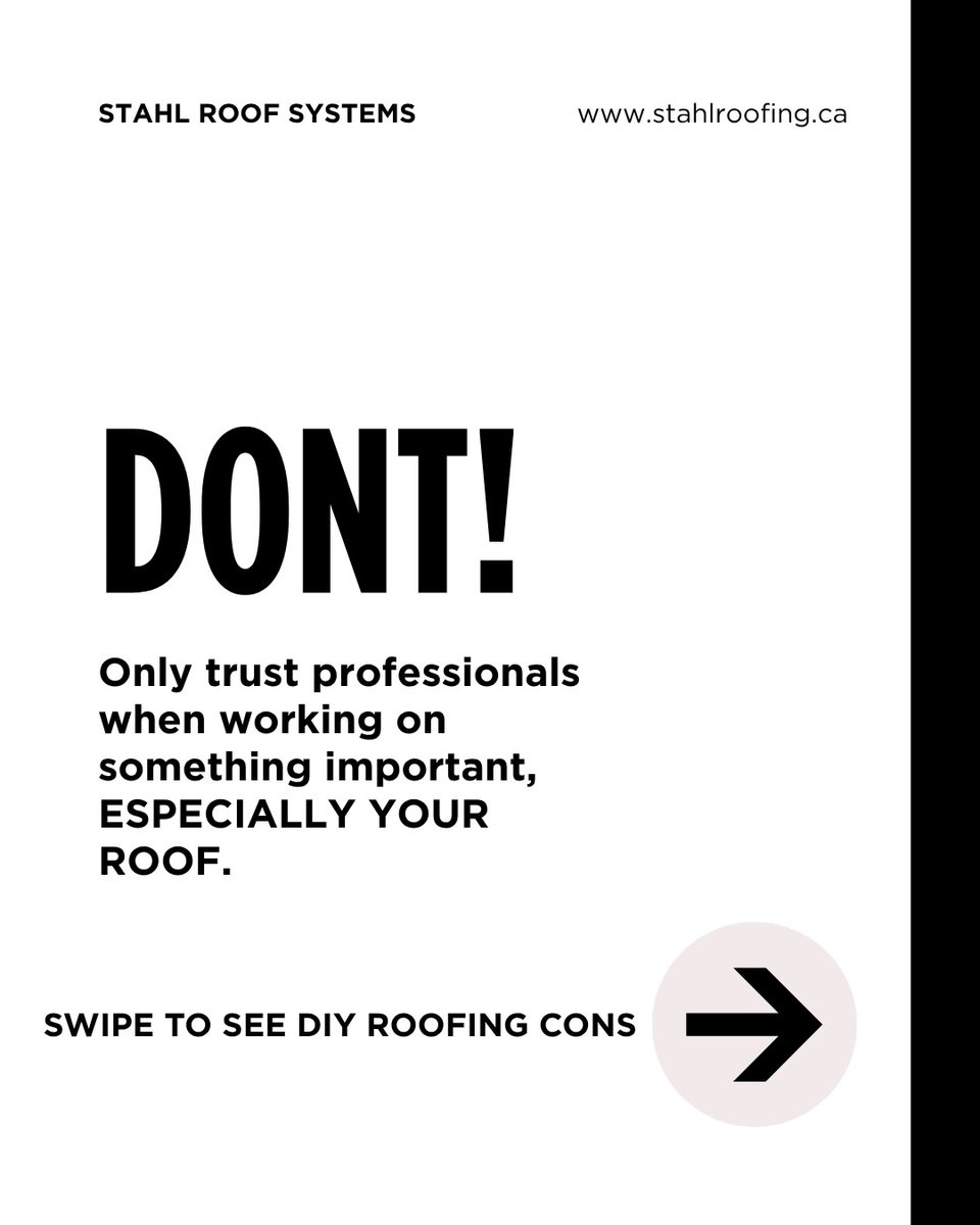 stahlroofsystem's tweet image. DIY roofing sounds like a doable idea… but we all know better, don’t we?

Call the pros and get it done right.

📲1-780-292-0964
🌐 stahlroofing.ca 

#MetalRoofing #EdmontonRoofing #HomeImprovement #RoofingSolutions #SteelRoofing #RoofingEdmonton #ConstructionCanada