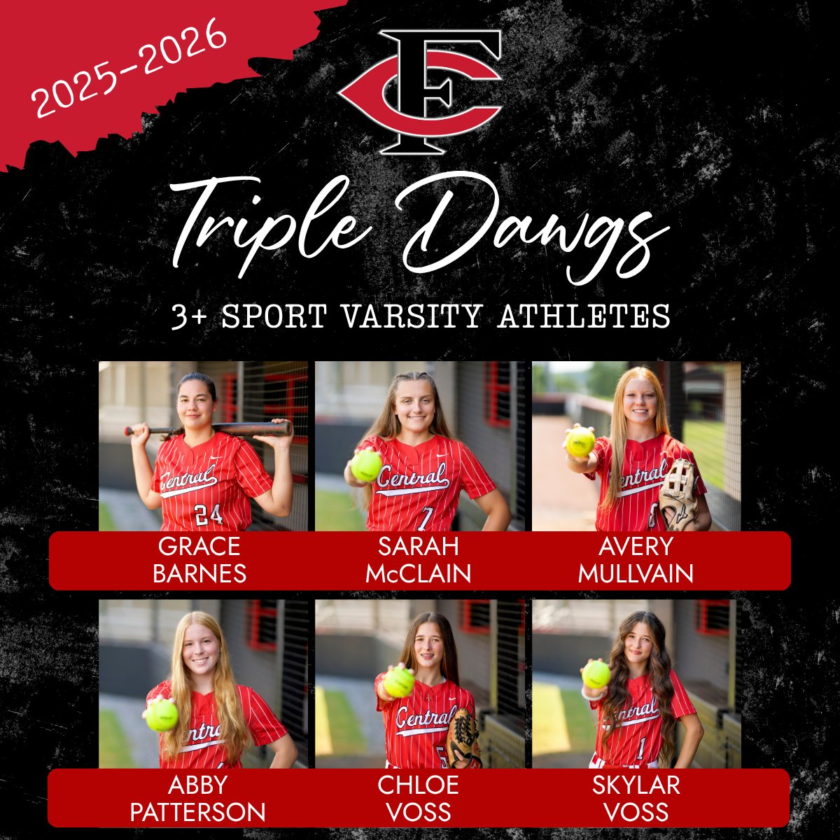 fchs_sb's tweet photo. Shoutout to our Triple Dawgs! Multi-sport athletes lettering in 3+ Varsity sports. Representing on the diamond, the field, the course, and the court. 🥎🏈🏀🥍⛳️🏃‍♀️‍
@skylarvoss28 @avery_mullvain8  @sarahmcclainsb 
@chloe_voss28 https://t.co/pZhRLeoG4I