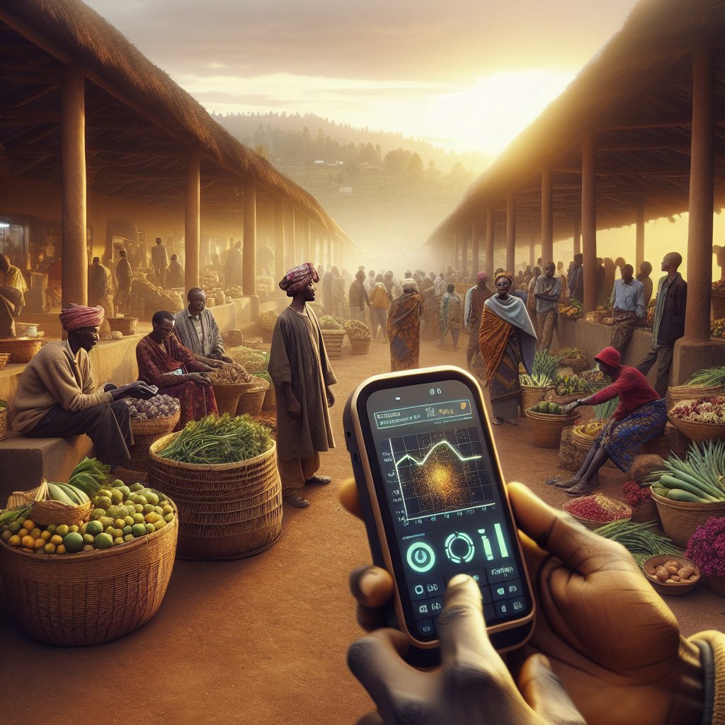 CircuitNotion's tweet image. Uwimana uses #INCUTIAI for on-the-spot soil health checks at the local market, blending tradition &amp;amp; AI for better harvests. The future of farming in Rwanda is here! @rwandaict @klabrw @rwictchamber chat.circuitnotion.com circuitnotion.com #AI #Rwanda #Innovation