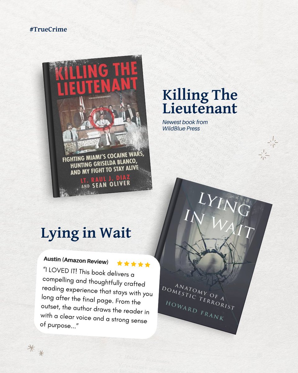WildBluePress's tweet image. Books that couldn’t be put down these past few months… 📚

Save this for your next read! Find all these true crime books right here ➡️ f.mtr.cool/dcydctapim

#truecrime #truecrimebooks #wildbluepress #readers