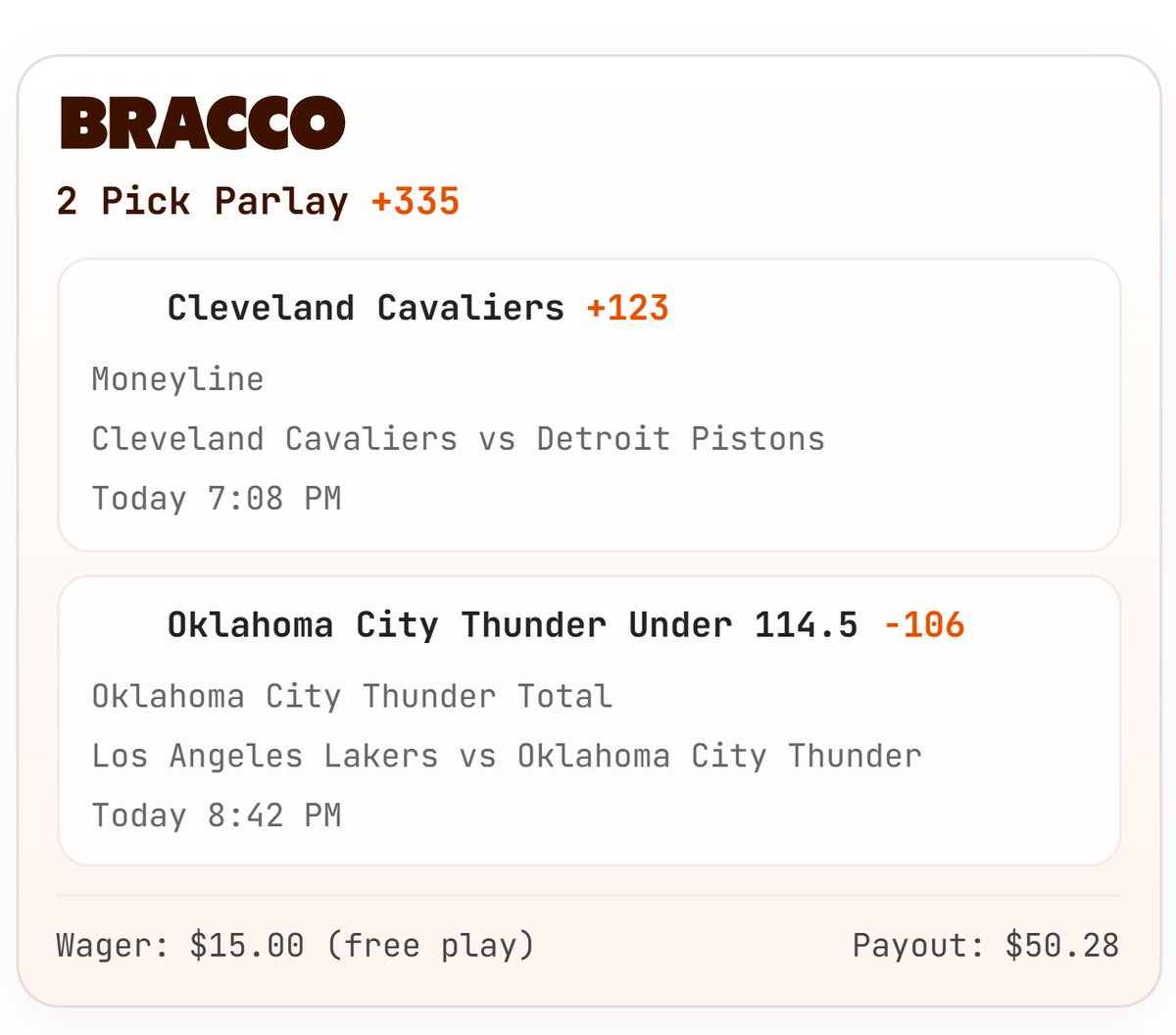 CallingOurShot's tweet photo. The Tuesday NBA Script! 🚨

Playing this on Bracco!

Use Promo Code "COS" at Sign Up for an extra $30 in bonuses when you deposit $15!

Click Here: https://t.co/0QHcmNvsnn https://t.co/yH7Ab0wF2t