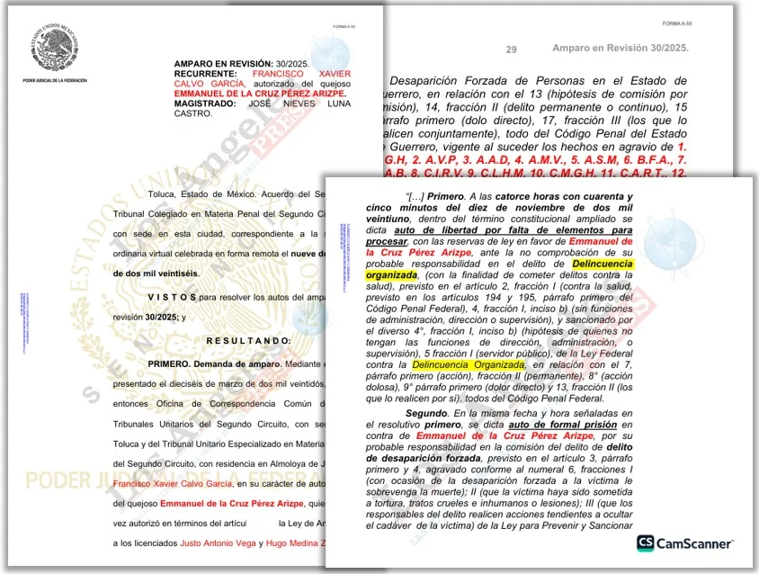 El suboficial Emmanuel de la Cruz, quien lleva más de tres años preso sin sentencia acusado de la desaparición forzada de los normalistas.  losangelespress.org/investigacione…