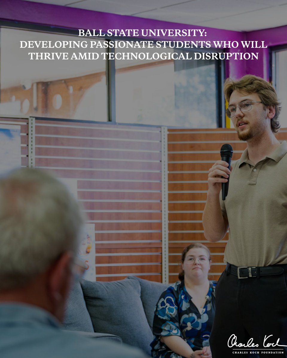 ckochfoundation's tweet photo. By many accounts, college graduates are facing a tumultuous job market, but programs like ISPE at Ball State University can give them an edge and help them stand out amid upheaval from AI and other technology advancements

Learn more:
https://t.co/JbZhahyPLy https://t.co/q6SaNLppyr