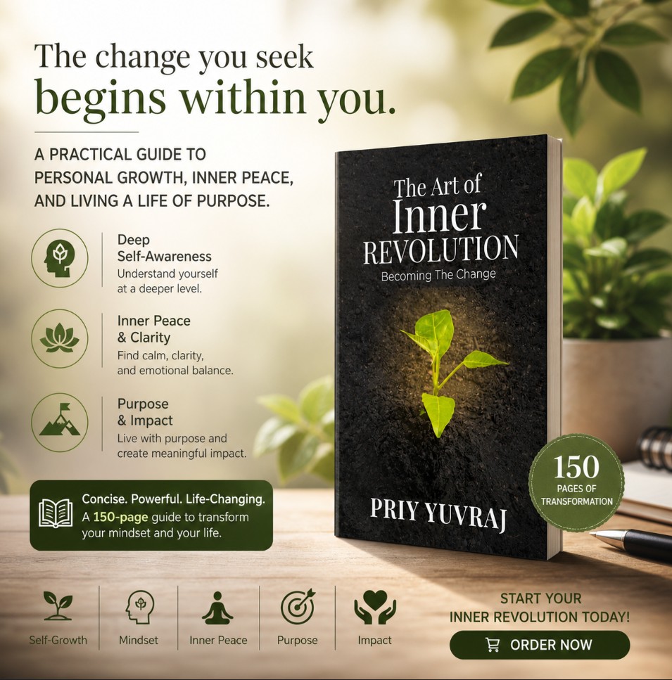 priyyuvraj's tweet image. Everyone wants to change the world—but avoids changing themselves.

Real growth starts within.
No shortcuts. No comfort zone. Just truth.
If you're serious about leveling up, do the inner work.

Transform your mind. Transform your life.

#NoExcuses #InnerWork #LevelUp