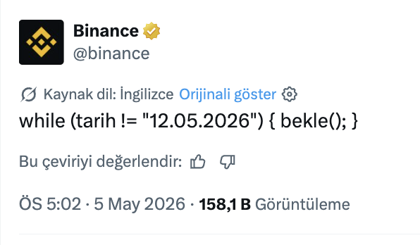 TerraHaberTr's tweet image. Binance exchange's announcement pointing to May 12, 2026, has excited the Terra Classic community.

On May 12, 2022, the LUNA/UST crash occurred. The Terra Classic community continued building on $LUNC and $USTC. The biggest support came from Binance exchange.

What will happen