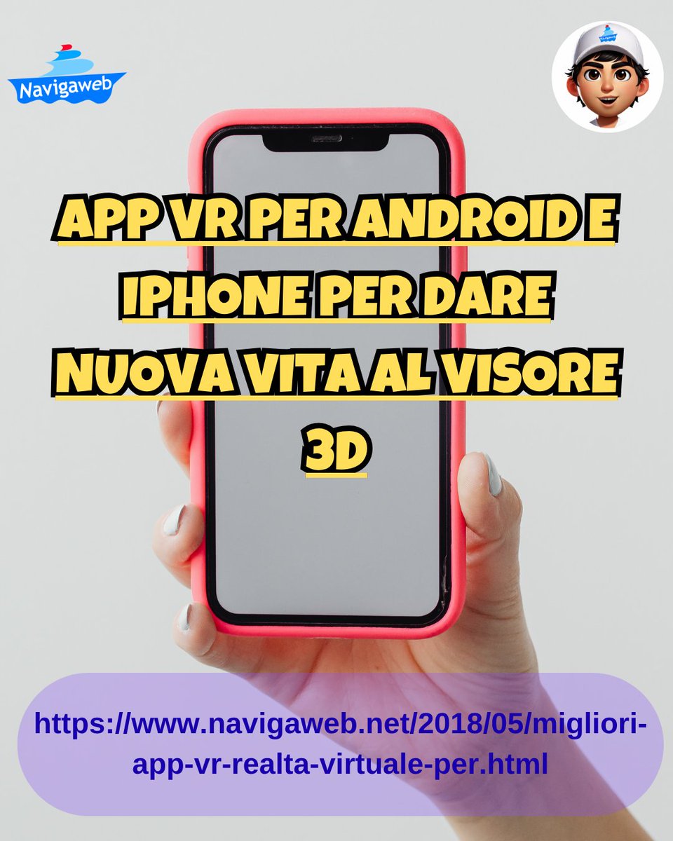 App VR per Android e iPhone per dare nuova vita al visore 3D navigaweb.net/2018/05/miglio…