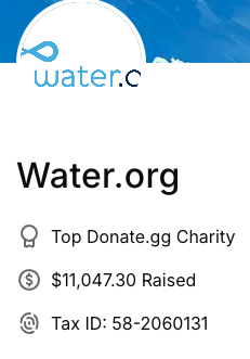 WATER Fundraiser CTO tweet media