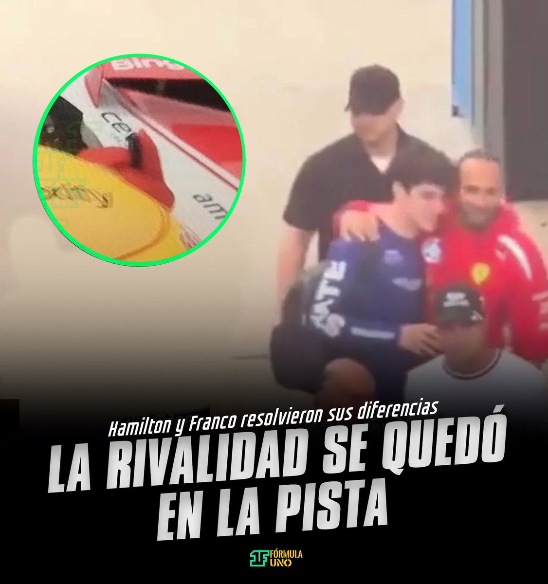 🔴 GRANDES. Todo se QUEDÓ en la pista, Lewis y Franco siguen tan amigos como siempre (como debería ser) después de lo sucedido en Miami, en dónde Lewis se enojó muchisímo con el argentino, al final, todo se resolvió. Ambos son un ejemplo para la F1.