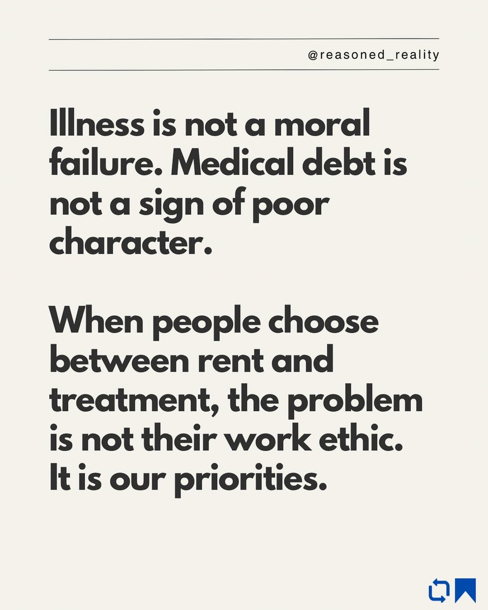 dvsmemphis's tweet photo. Illness is not a moral failure. Medical debt is not a sign of poor character. But choosing war over healthcare — cutting Medicaid while Americans go broke getting sick? 

That IS a failure. A moral one. 
#HealthcareNotWarfare https://t.co/IWsv6dmRee