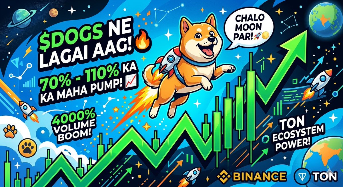 Coin_marketx's tweet photo. $DOGS holders, kaise ho? 🐶🚀Aaj market mein sirf ek hi coin shor macha raha hai—$DOGS!✅ +75% Pump 📈✅ 4,100% Volume Increase 📊✅ Massive Twitter Hype 📱Kya ye sirf shuruat hai? 🚀 TON ecosystem coins are on fire right now! 💎#DOGS #Crypto #Memecoins #TON #DOGScoin https://t.co/NYAxLz10q1