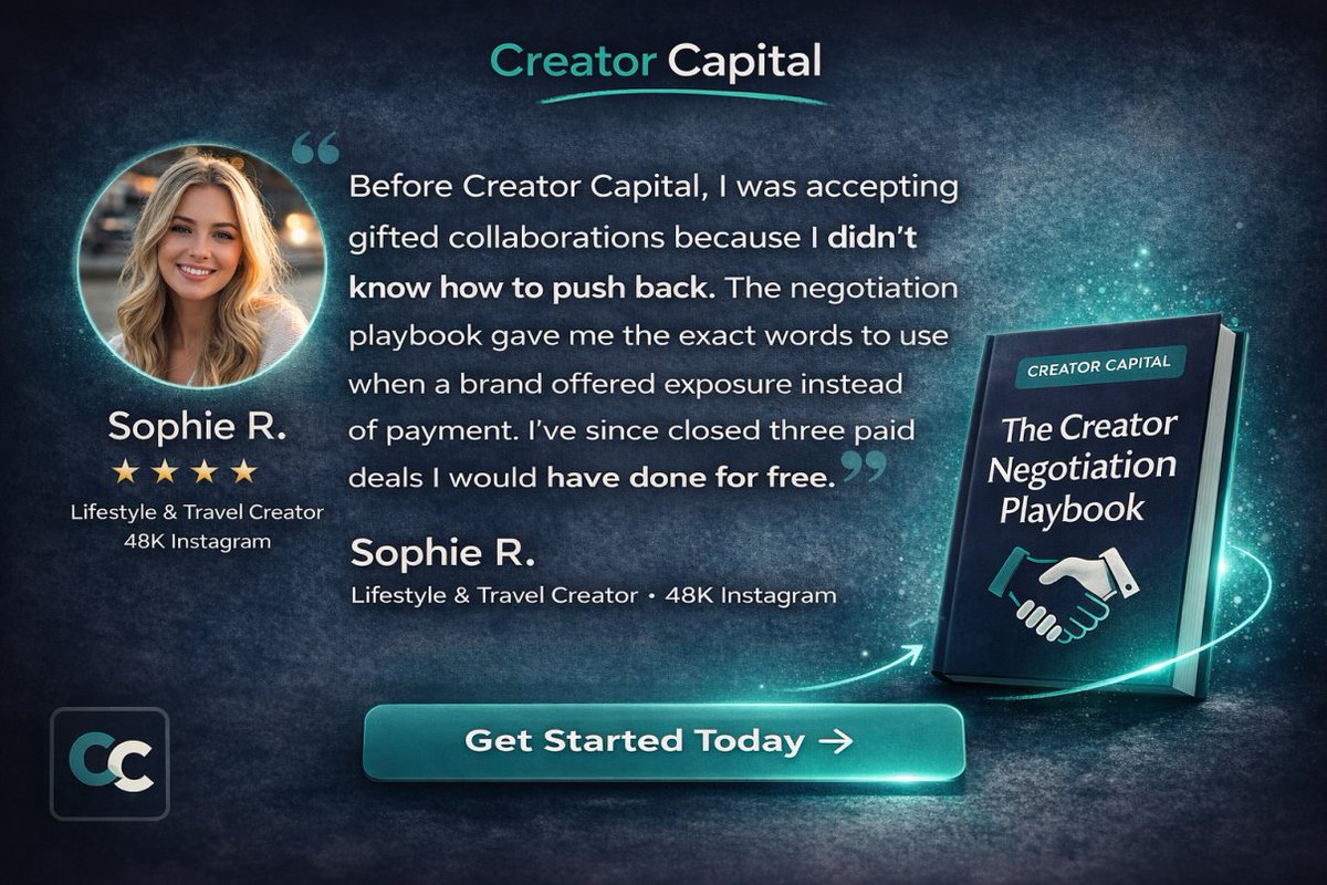 MummyFever's tweet image. Stop accepting free products as payment.
You’re not a charity.
You’re a business.
Learn how to reply properly:
creatorplaybook.co.uk
#CreatorEconomy #PaidPartnerships