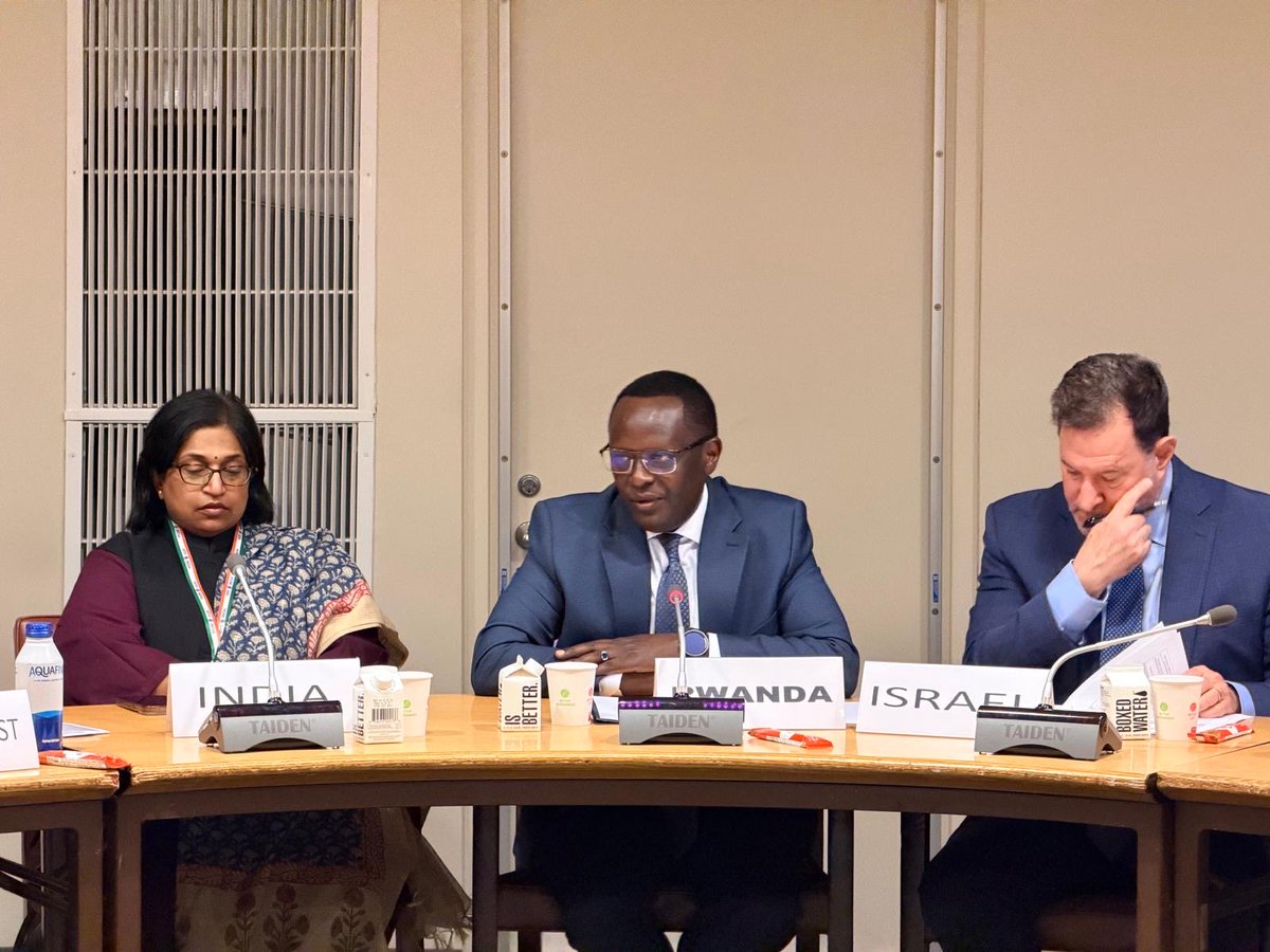 RwandaUN's tweet photo. On the sidelines of the #ECOSOC STI Forum 2026, Ambassador @martin_ngoga participated in a side event organized by @FAONewYork, under the theme “Transformative & Equitable Agricultural Technology for the #2030Agenda & A Sustainable Future.”

In his remarks, the Ambassador highlighted #Rwanda’s experience, and lessons learnt in leveraging digital platforms, data-driven systems, and climate-smart innovations to transform its #agrifood systems.