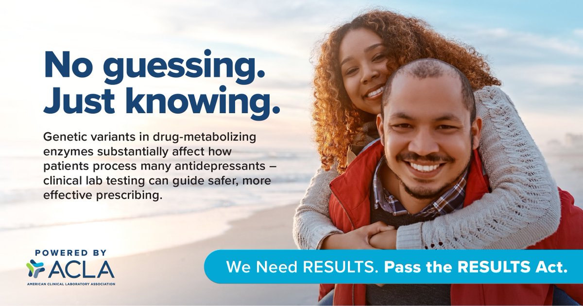 ACLAlabs's tweet photo. Mental health care is not one size fits all especially when it comes to antidepressants. The right treatment starts with the right information. Protect access to the tools providers need to make informed decisions and deliver timely, effective care. Urge Congress to pass the #RESULTSAct. #NoGuessingJustKnowing