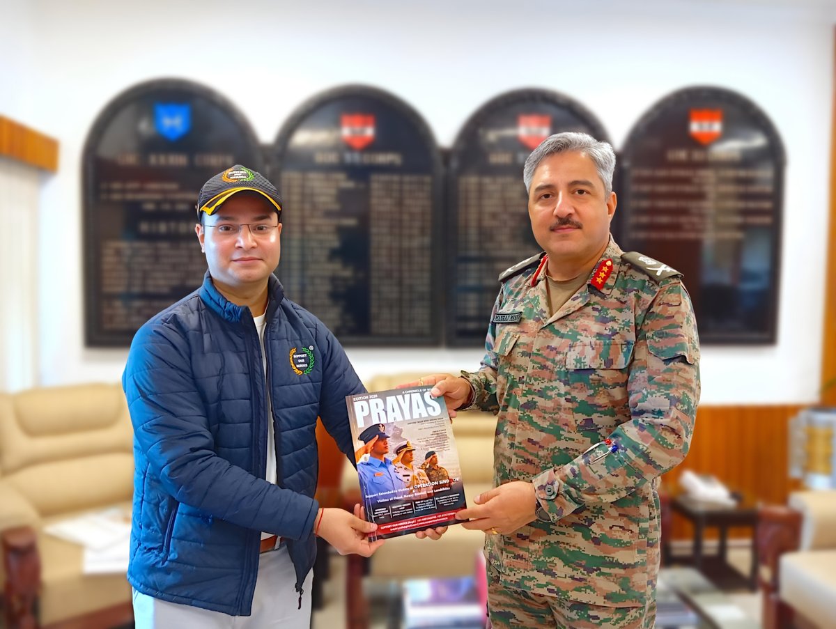 heroes_support's tweet photo. Privileged to meet GOC 33Corps, Lt Gen Man Raj Singh Mann, SM &amp; Bar
Had the opportunity to brief him about the initiatives of Support Our Heroes (SOH) and ongoing welfare projects for Veterans/families within his Command &amp; across Eastern Command.
Grateful for his time &amp; Support🇮🇳 https://t.co/GFWeho6ILa