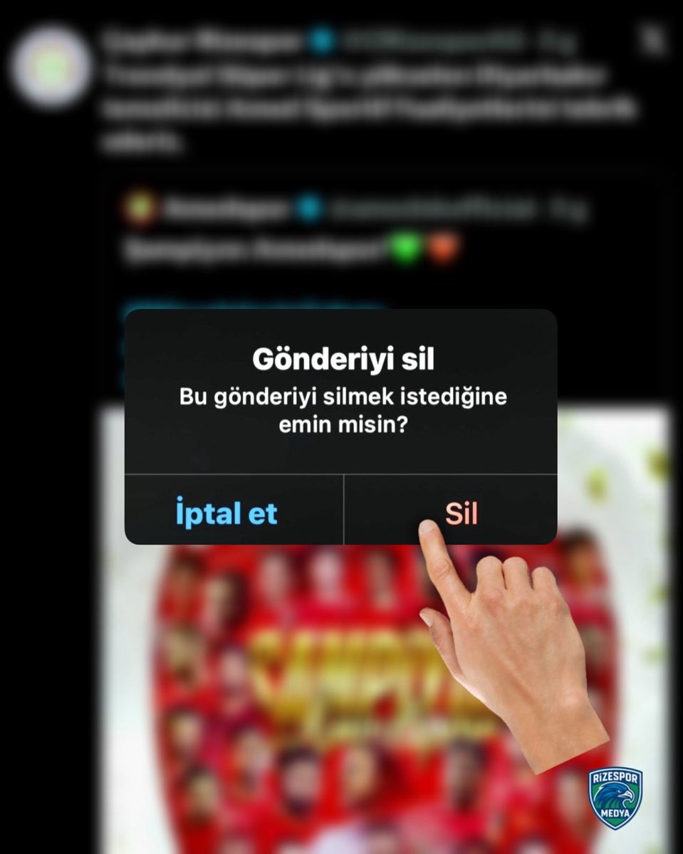 RizeContext53's tweet photo. @CRizesporAS Bayrağa olan saygımızdan dolayı o gönderiyi silin. https://t.co/CMXyXyPIQZ