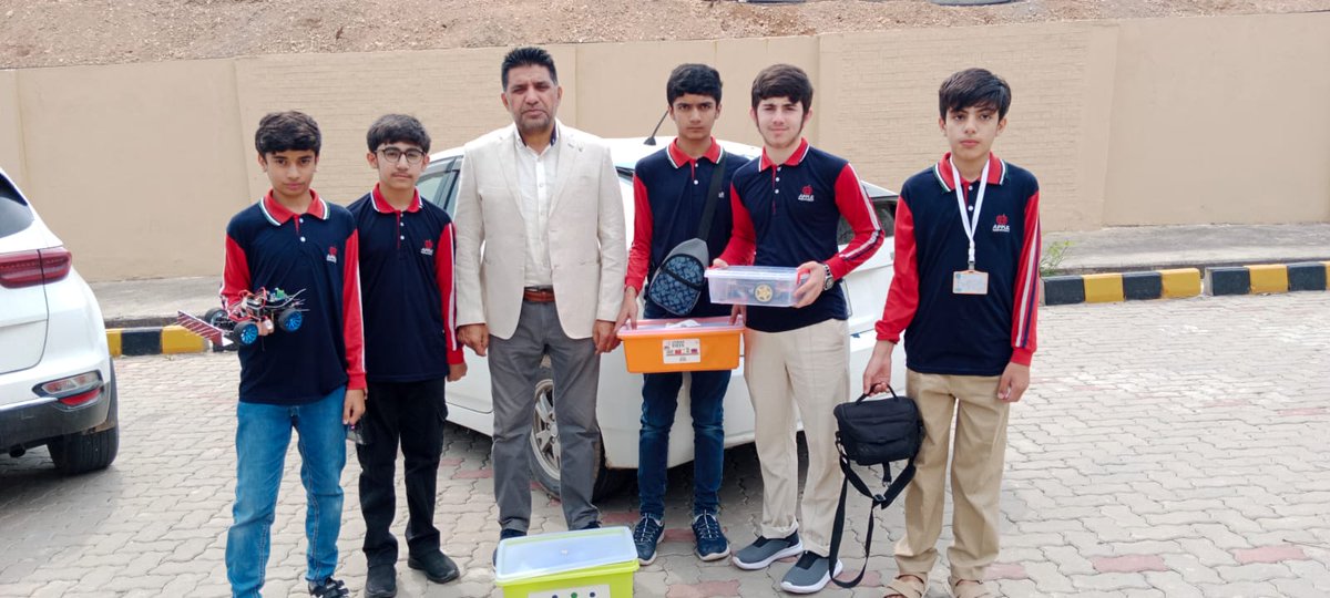Coding4KidsPK's tweet photo. *lNAMAL TechExpo ROBONAM-3 — Mianwali :
27 Universities and One School — AGS F17 Campus student's participation. Total 149 Teams
AGS F17 Campus qualified for final &amp; secured 2nd position— in Sumo Wrestle category — Alhamdo lillah! https://t.co/GYoNgUyd8F