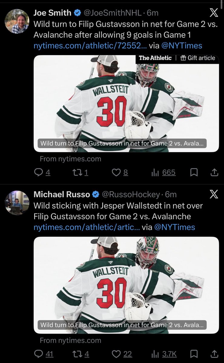 SubjectLuke's tweet photo. @RussoHockey @nytimes So Wally or Gus? I’m confused https://t.co/THrPd1MJgk