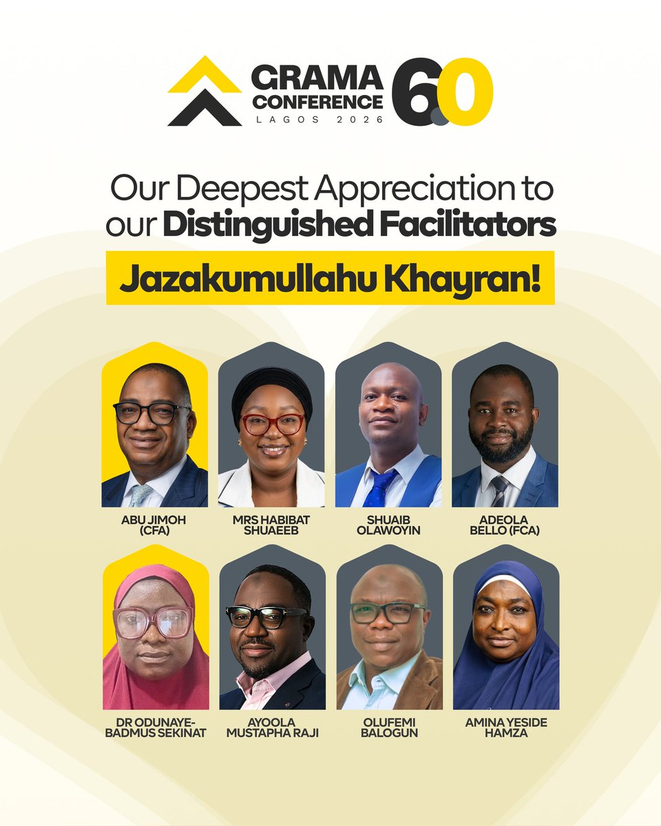 GRAMALagos's tweet image. Thank you to our mentors, facilitators, and every attendee who made GRAMA 6.0 unforgettable.

Jazakumullahu Khayran. 🤲

Until next time.

#GRAMA6 #Gratitude #Lagos