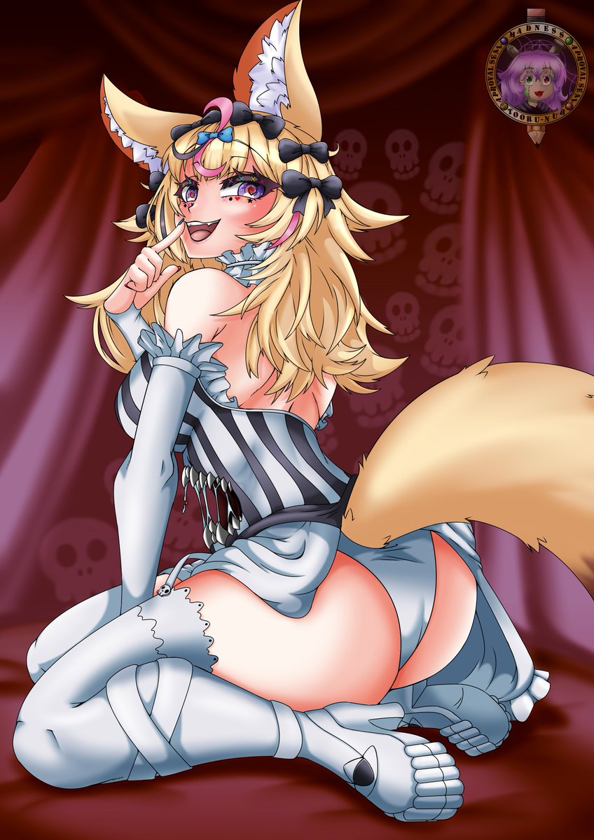 TooruNuh's tweet photo. Omaru Polka, but is  Francesca Prelati from fate
because i cannot understand my ideas xD
hope you like it 💖💖💖
#絵まる #ポルカおるか #fanart #hololive #vtuber https://t.co/n6ugQqEiBm