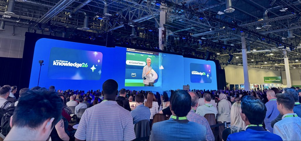 LisaLisajm5's tweet photo. Getting our #Five9 kicks on at day 1 of @ServiceNow Knowledge! Meet the @Five9 team in booth 2602. #Knowledge26 #AI #CX #PartnerPowered https://t.co/NLd8ZZDt8Z