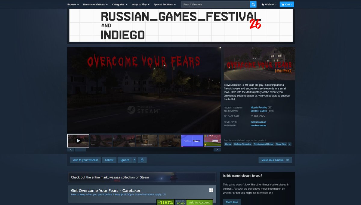 brianbgeronimo's tweet photo. #FreeGames on #STEAM:
- Overcome Your Fears https://t.co/Blw2GyoF7M
- World of Warship - Marblehead Lima DLC https://t.co/UQvTSxCtsd https://t.co/WyxwB6rTDC