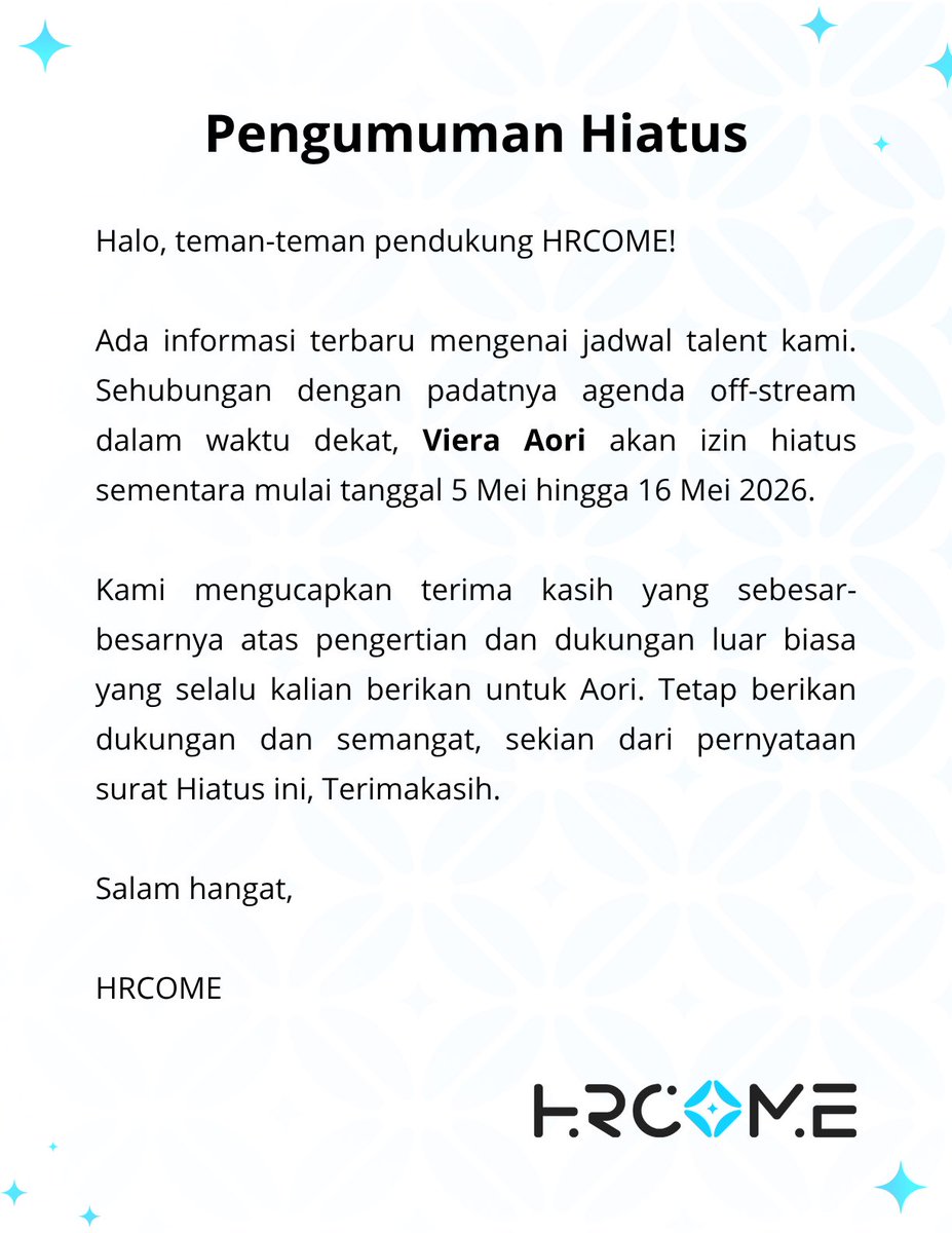 HRCOME tweet media