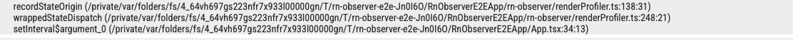 Turbo_Szymon's tweet photo. One of the most annoying things in devtools is figuring out which async action triggered a re-render.

react-native-release-profiler 2.0 patches useState to capture full stack traces for every update and syncs them with render reports + Hermes profiler.

Ofc in a release builds. https://t.co/hyB0tlujtd