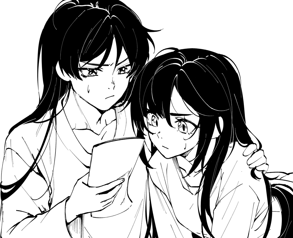 hootaru_u's tweet photo. #scaramona WIP 
I want Scara to have long hair https://t.co/KrP4dSj3O0