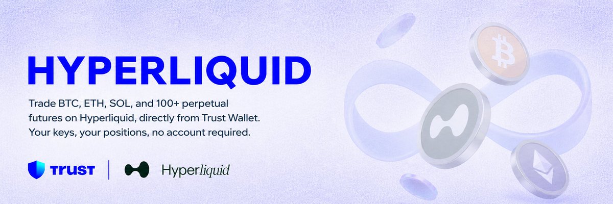 tamaprsty21's tweet photo. @TrustWallet Hyperliquid Now Live in Trust Wallet https://t.co/93tS0Rprzo