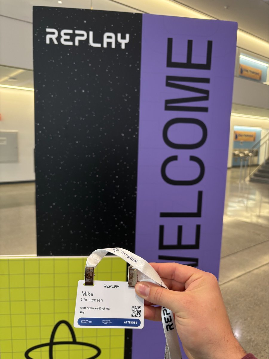 christensencode's tweet photo. I'm here in San Francisco at @temporalio Replay to dig into building reliable agents with durable execution!

If you're around over the next few days in SF, send me a DM - would be great to meet. Especially if you're building customer-facing AI experiences with durable execution or durable sessions!