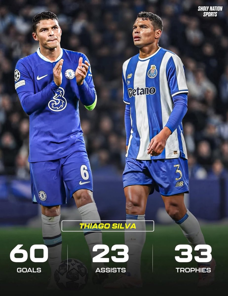 CFCfrancisco's tweet photo. Thiago Silva has scored 60 goals as a defender. Damn!! https://t.co/G5HIEKgw1L