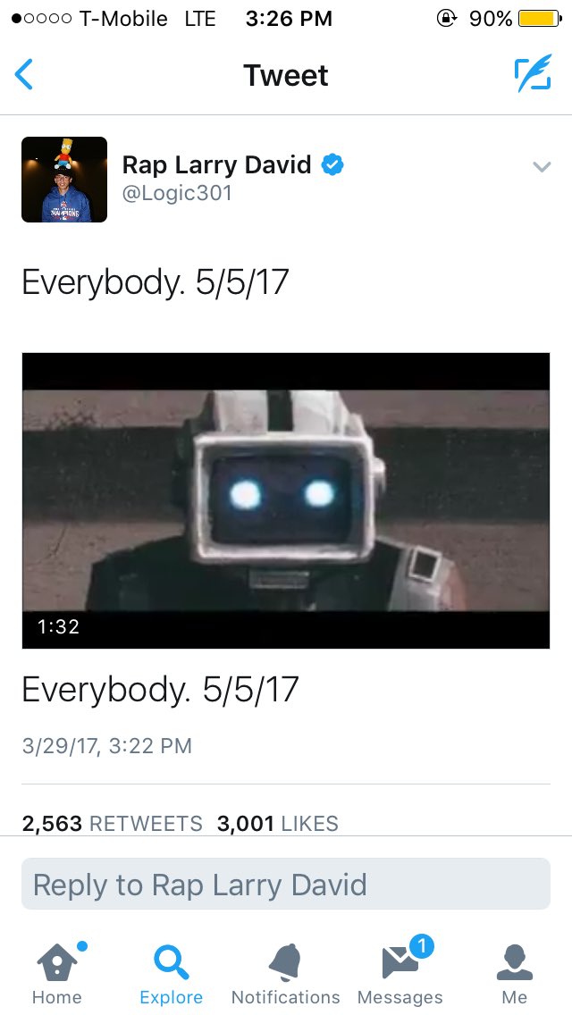 FittsBryce's tweet photo. Logic’s Everybody is a staple in not just hip-hop but popular music as a whole 

By far his most successful album but also his most political and controversial

Not my most fav project from him but certainly a generation defining project and extremely overhated https://t.co/PailDB7lIJ