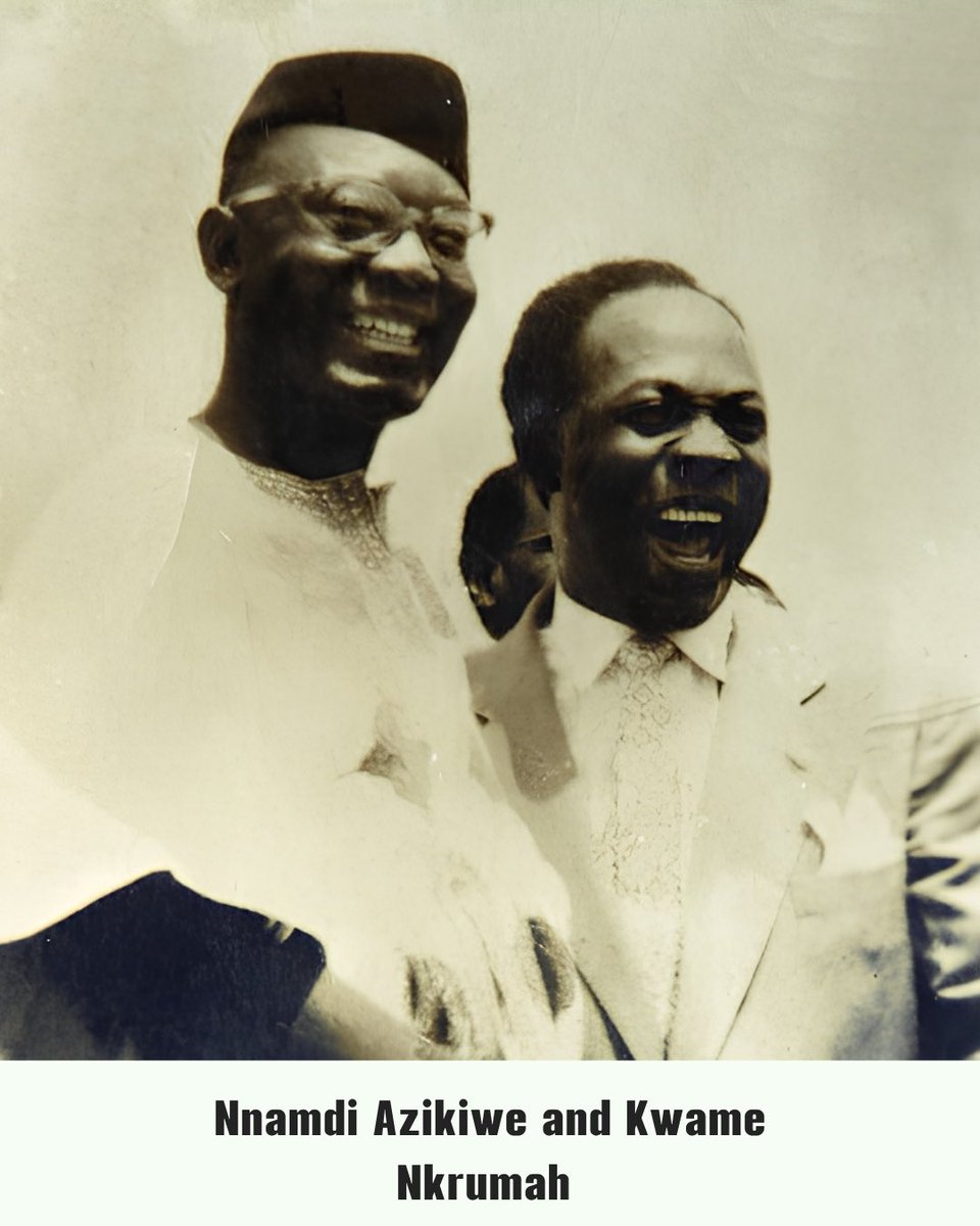 nativeland1960's tweet photo. Dr. Nnamdi Azikiwe was a statesman, nationalist, and a key voice in Nigeria’s independence. 🎓
His legacy of unity, education, and African pride continues to inspire generations. 🇳🇬
#NativeLand #NnamdiAzikiwe #ZikOfAfrica #AfricanPride https://t.co/EXe4IeWick