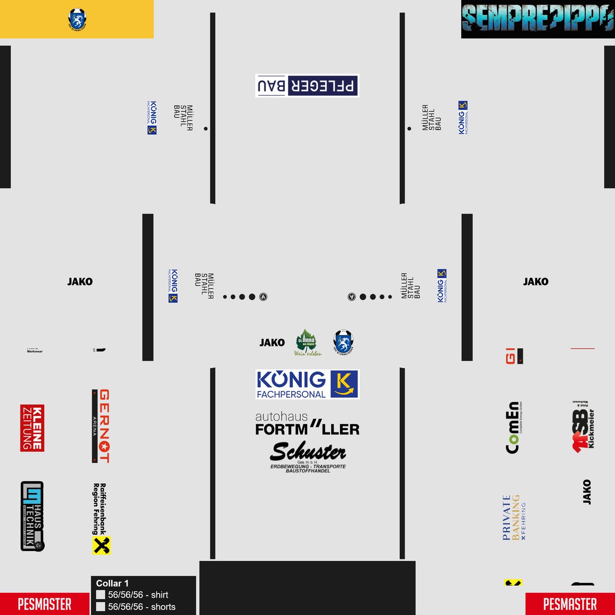 SemprepippoKits's tweet photo. ๐ฆ๐นUSV St. Anna/Aigen PES/eFootball ๐kits 25/26; ๐ฆhome โฌ๏ธaway ๐ฅgk #USVStAnna #StAnna #PESAustria #RegionalligaMitte @rl_mitte https://t.co/bOZNH5fcLu