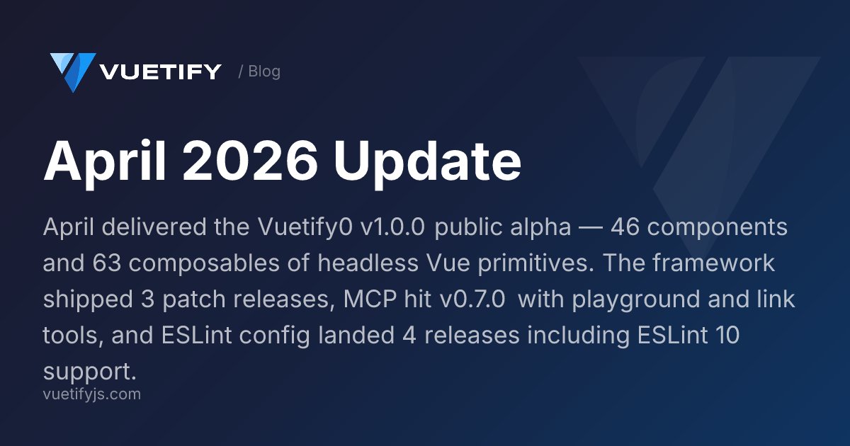 Vuetify tweet media