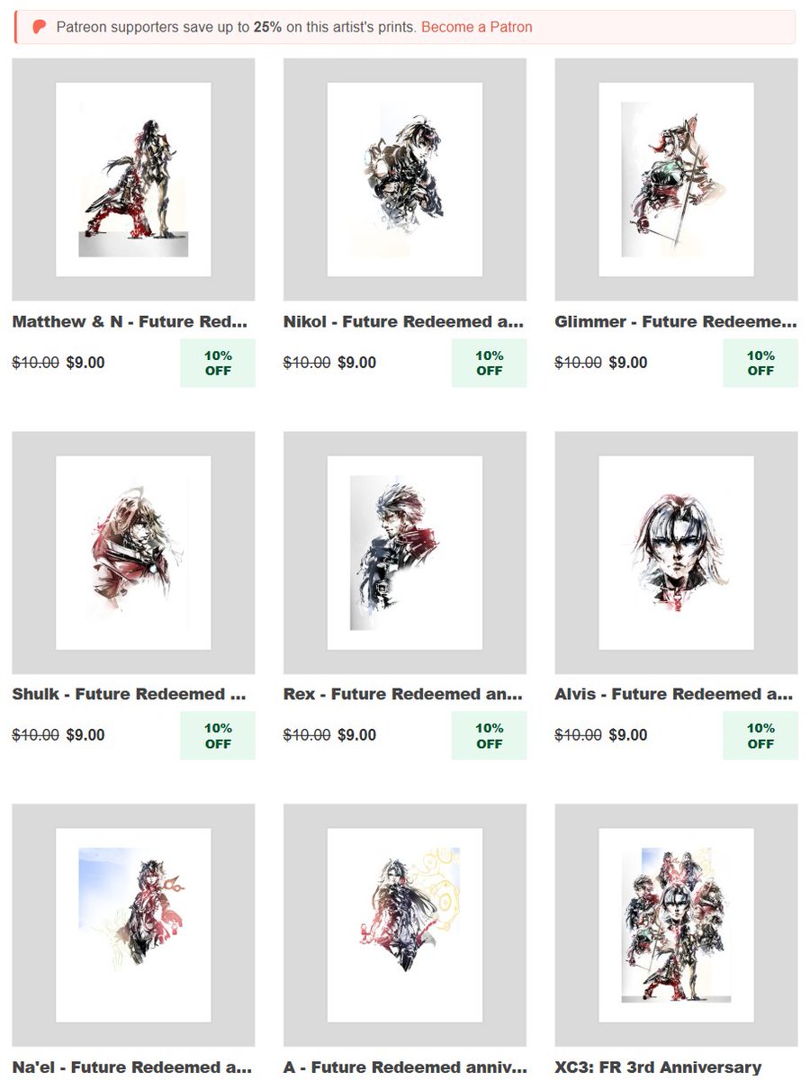 Oho? What's that you say? The Xenoblade Chronicles 3: Future Redeemed anniversary art is now available in 8 individual character prints? Smashing!!