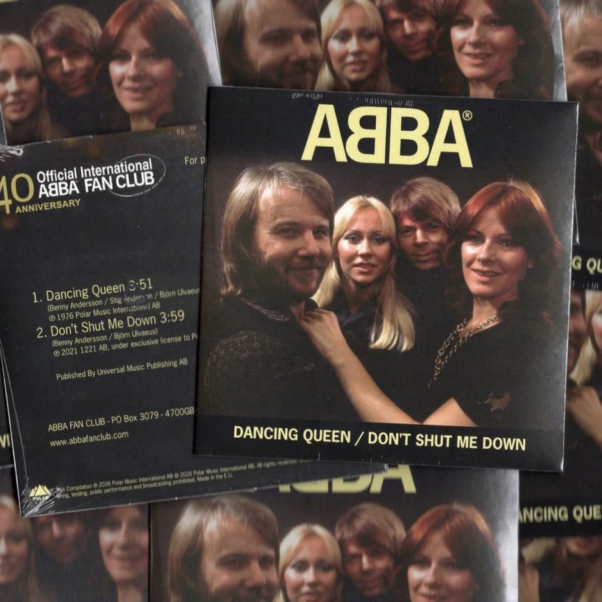 AgnetheFaltskog's tweet photo. ABBA FAN CLUB MEMBER’S LOTTERY

We will give away 10 copies of this special souvenir singles among Official ABBA Fan Club members. Winners to be announced at the end of the week.

Don’t miss out! Become a member of Official ABBA Fan Club - join today!

https://t.co/5wxqkdA3Nz… https://t.co/khum8aKUQX