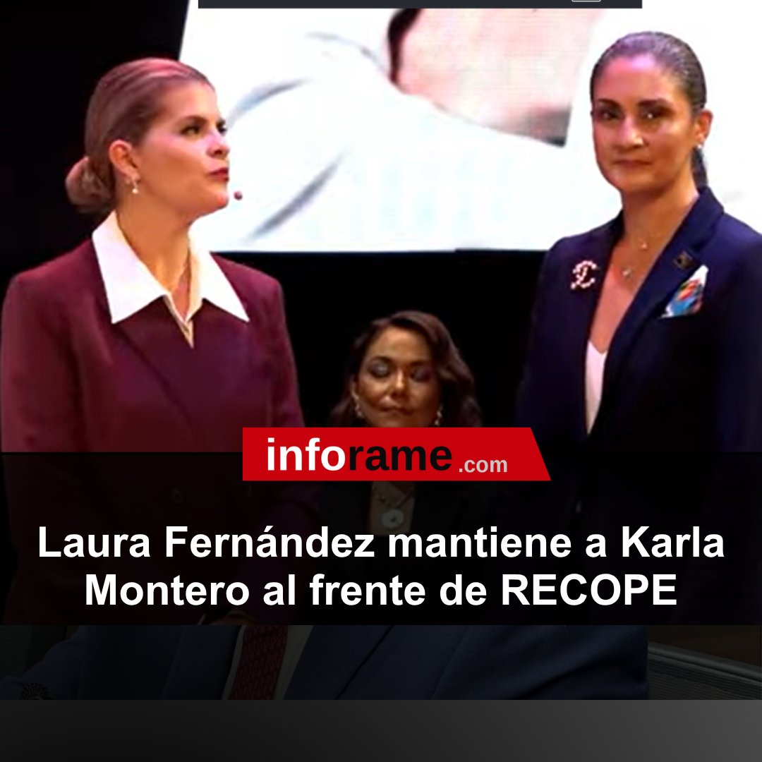 infor_ame's tweet image. Laura Fernández mantiene a Karla Montero al frente de RECOPE
#laurafernandez #japdeva