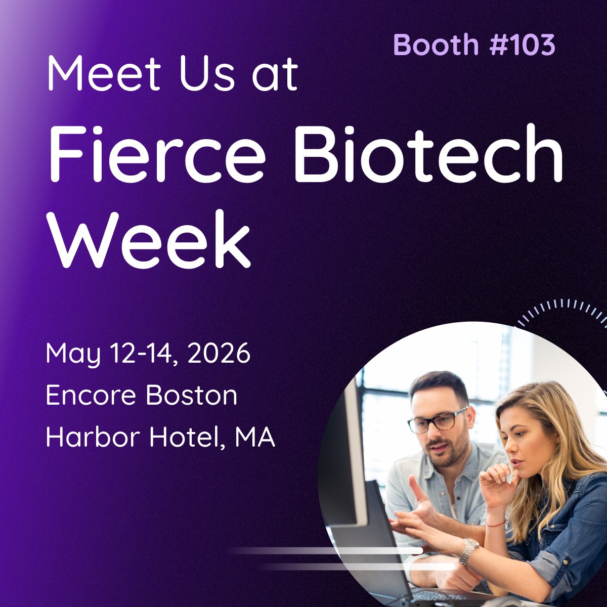 Our team is heading to Fierce Biotech Week next week in Boston.

We'll be in booth #103 from May 12-14 to discuss how AI-powered quality management is transforming compliance operations for biotech and pharma companies.

See you there!