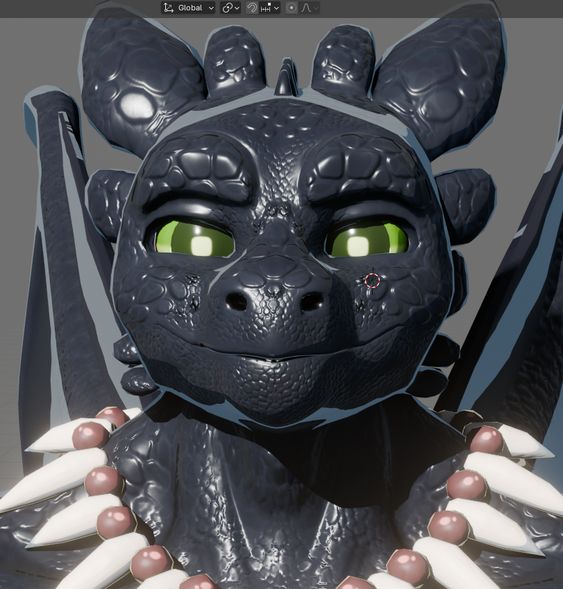 WIP on the model of the week-old anthro #toothless. At the moment, the ...