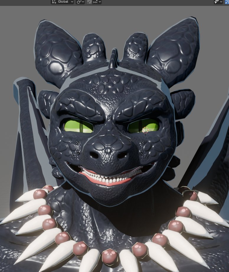 WIP on the model of the week-old anthro #toothless. At the moment, the ...