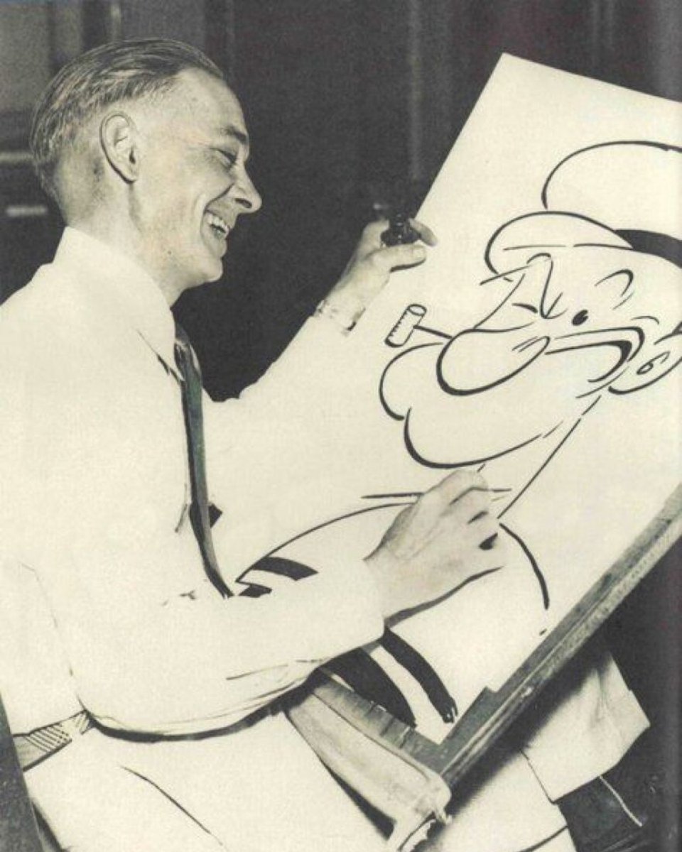 All thanks to the fella, E.C. Segar, who put me on paper! ✍🏻⚓️ #NationalCartoonistsDay