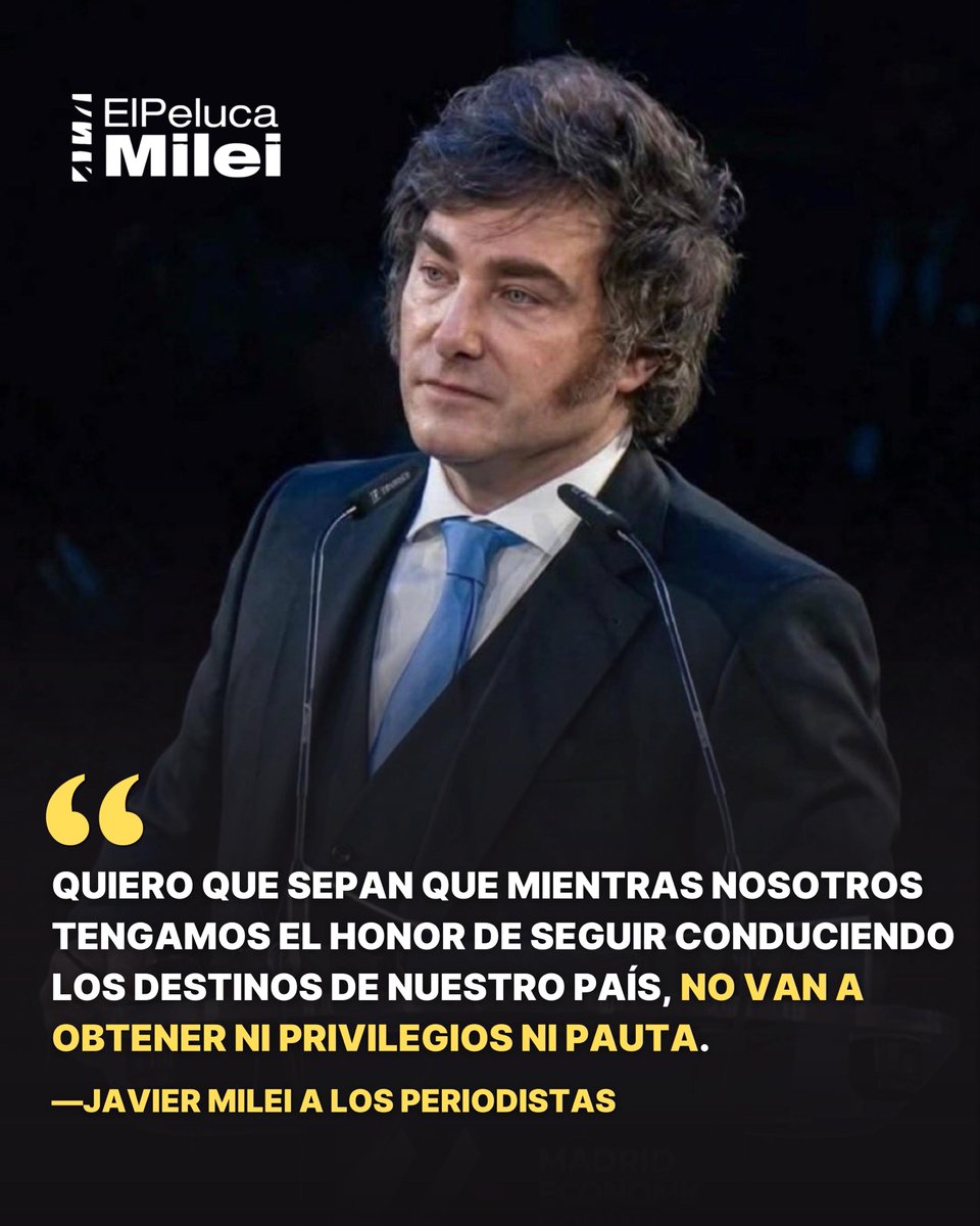 El Peluca Milei tweet media