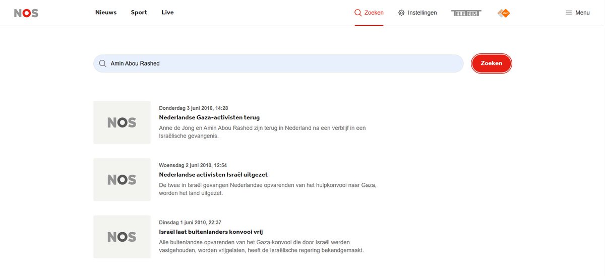 eenblikopdenos's tweet photo. @ClaireMartens3 Waar is de berichtgeving van de @NOS? Die heeft in 2010 (!) voor het laatst over Amin Abou Rashed bericht. En dat terwijl hij in Rotterdam voor het financieren van Hamas terecht staat! De "neutrale taakomroep" wil de belastingbetaler blijkbaar niet informeren. #typischNOS ⭕️ https://t.co/TV5HEpZXK0