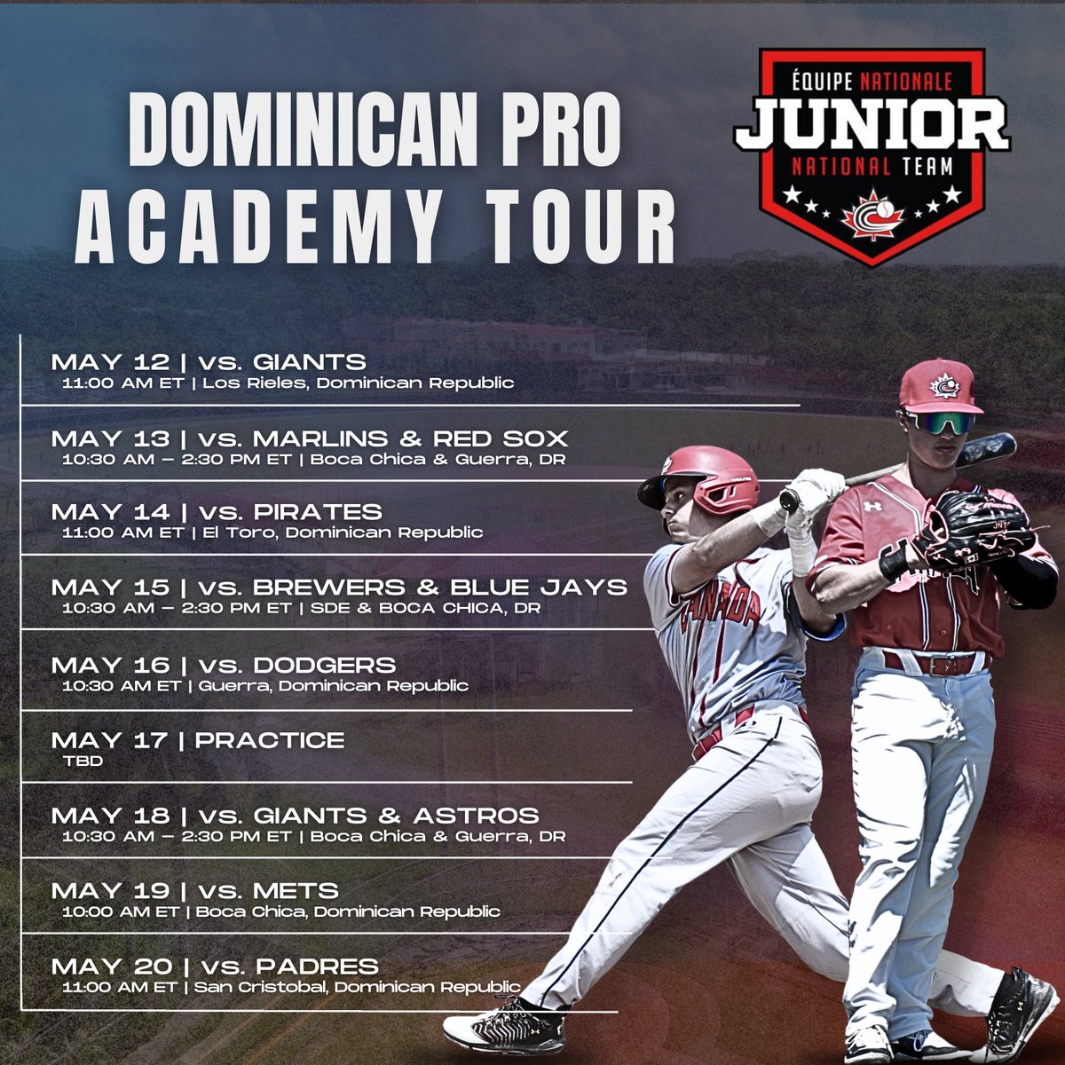Baseball Canada Junior National Team (18U) tweet media