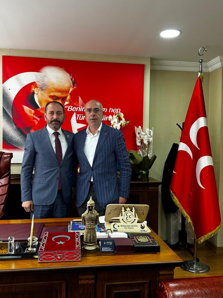 aazizaydogdu's tweet photo. Sultanbeyli Milliyetçi Hareket Partisi İlçe Başkanlığı görevine atanan kıymetli başkanımız Muharrem Akyüz’e hayırlı olsun ziyaretinde bulunduk. https://t.co/7g8YbJOMQO