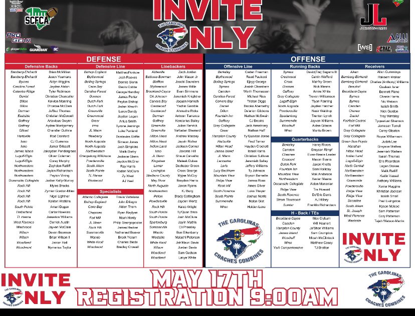 TjBratton848342's tweet photo. Thank you @CoachesCombines for the Chance to showcase my talent again! 

@YorkRecruits @_YorkStrength #Yorkboy https://t.co/0R1NgLmJVy