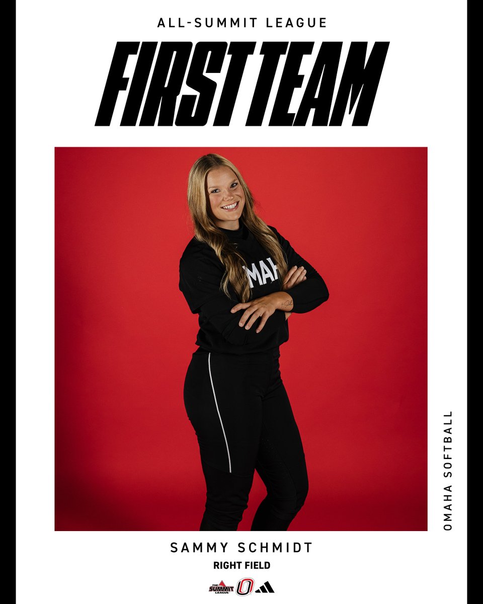 OmahaSB's tweet photo. 🏔️ | First Team All-Summit @sammy_schmidt_!  

▶️1.118 OPS 
▶️Eight extra-base hits (including three triples)
▶️17 RBI  

#ForThe402 https://t.co/G7rx7wnAIx