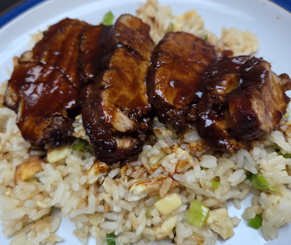 unwantedgherkin's tweet image. Winner winner piggy #dinner

Char Siu pork with egg fried rice